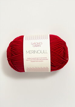 4219 Röd Merinoull