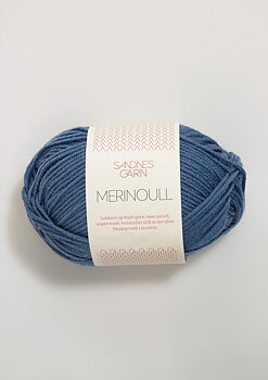 6052 Jeansblå Merinoull
