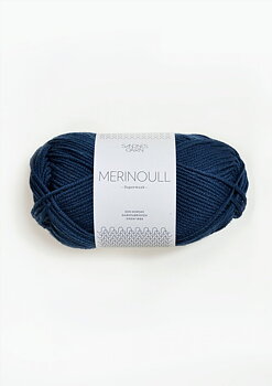 6062 Mörkblå Merinoull