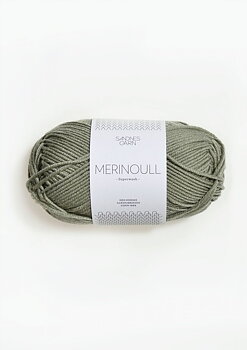 8521 Dov Ljusgrön Merinoull