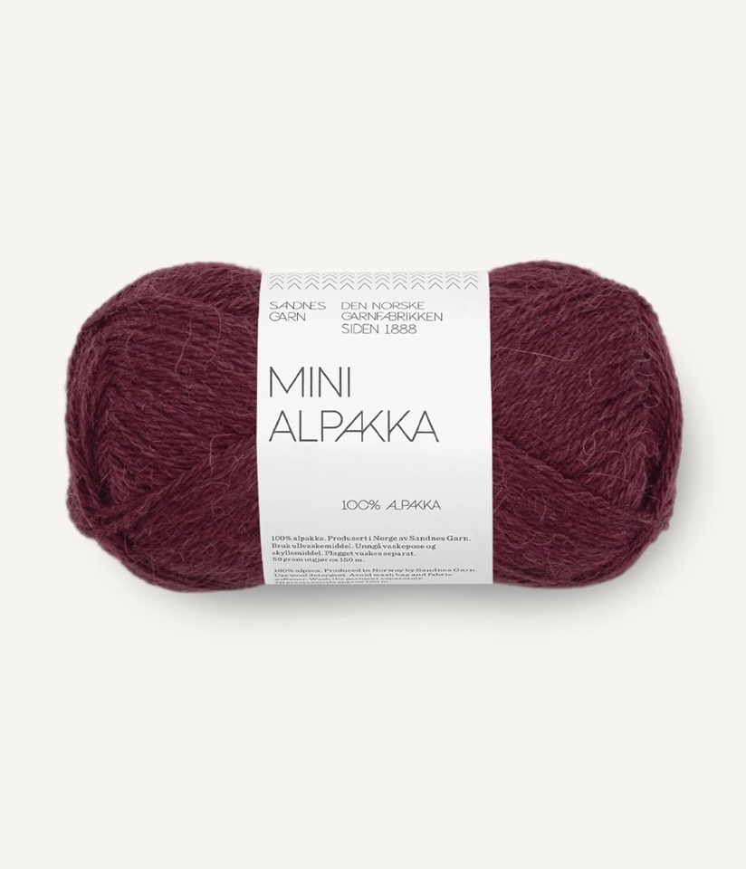 4372 Djup Burgunder, Mini Alpakka