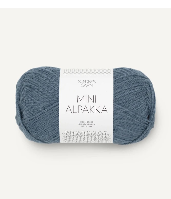 6052 Jeansblå, Mini Alpakka - Utgår -