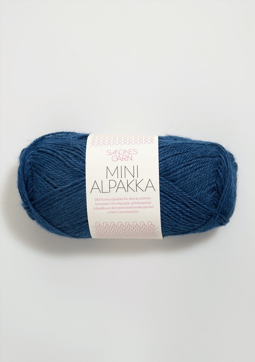 6063 Blå Mini Alpakka - Utgår -