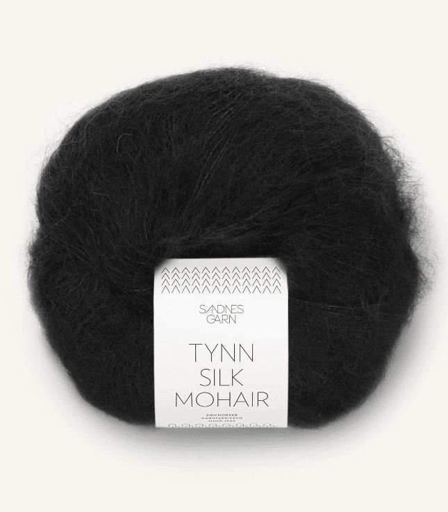 1099 Svart, Tynn Silkmohair