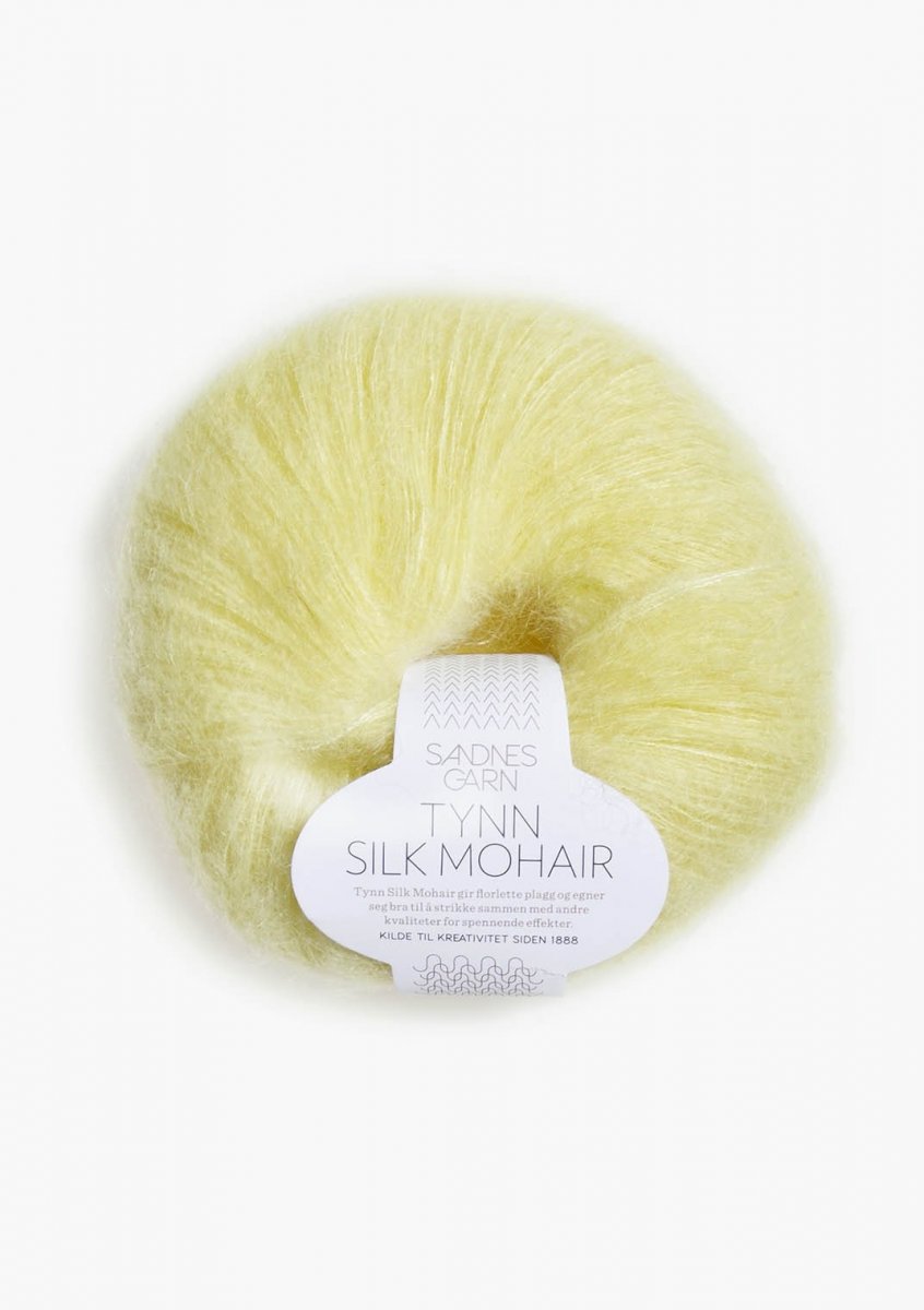 2101 Ljusgul, Tynn silkmohair - *Utgår*