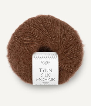 3073 Choklad, Tynn Silkmohair -utgår-