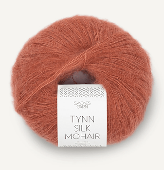 3535 Ljus Kopparbrun, Tynn Silkmohair