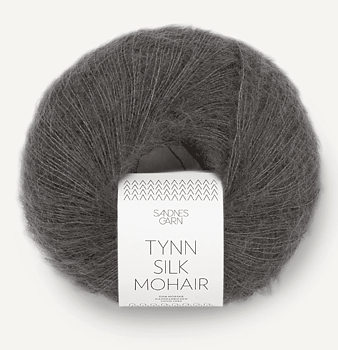 3800 Bristol Black, Tynn Silkmohair