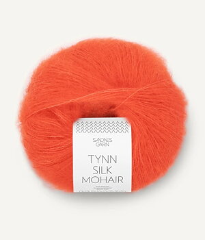 3818 Orange, Tynn Silkmohair -utgår-