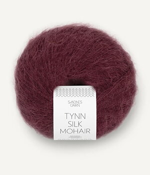 4372 Djup Burgunder, Tynn Silkmohair