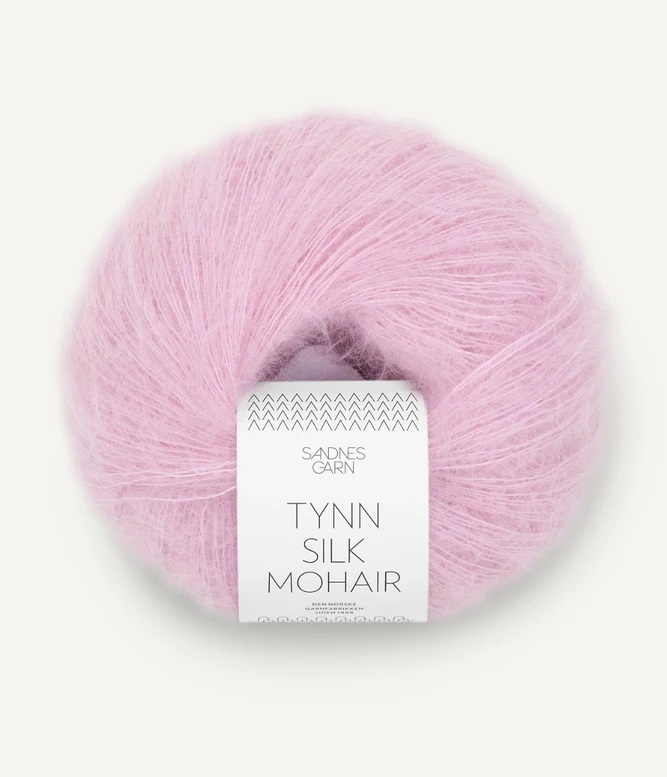 4813 Rosa/Lila, Tynn Silkmohair