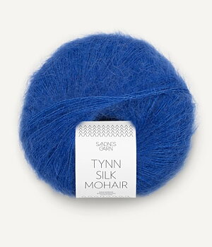 5845 Dazzling Blue, Tynn Silkmohair