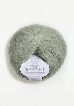 8521 Dovt Ljusgrön, Tynn Silkmohair
