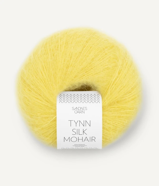 9004 Citron, Tynn Silkmohair -utgår-
