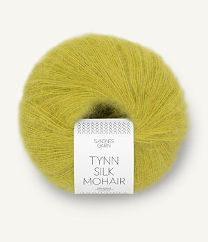 9825 Sunny Lime, Tynn Silkmohair -utgår-