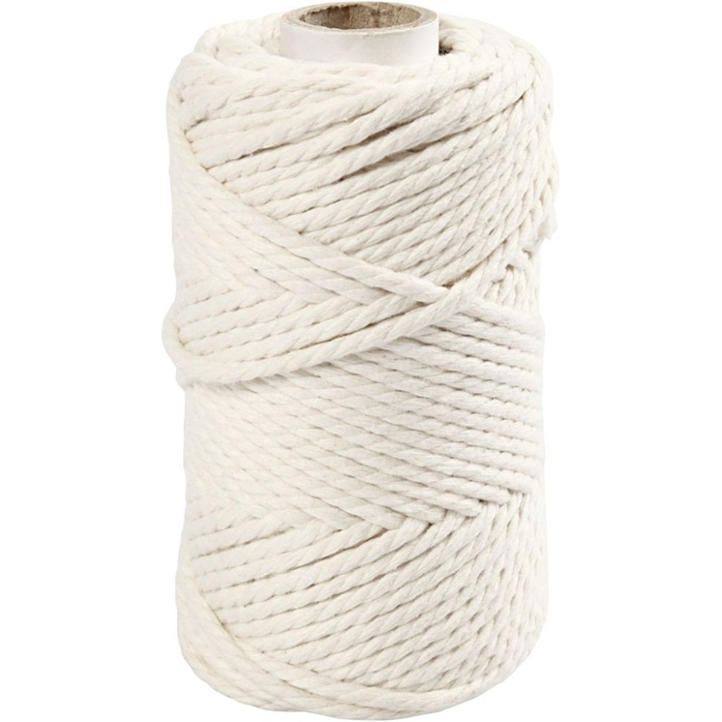 414750 Naturvit, Macrame 4mm