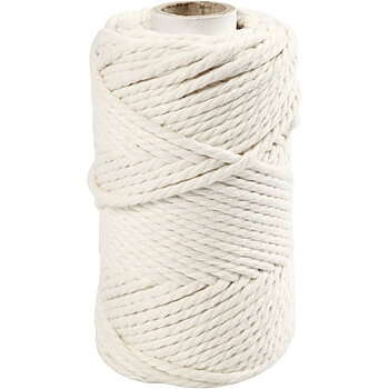 414750 Naturvit, Macrame 4mm