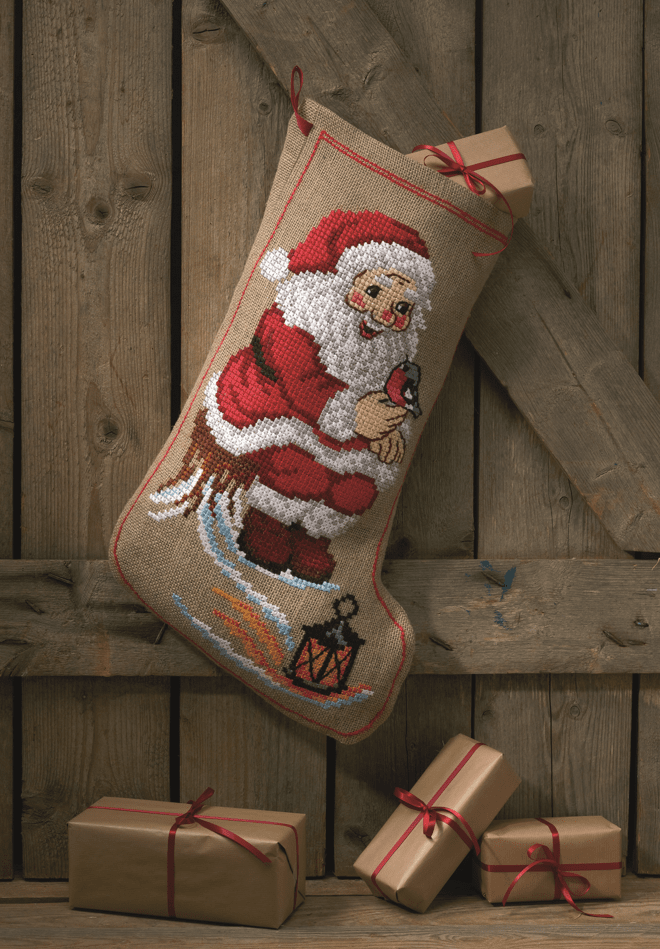 Julstrumpa, Tomte på stubbe