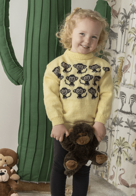 2401 Barn, Djuren i Afrika i Baby Ull, Mönsterhäfte Viking Garn - 5