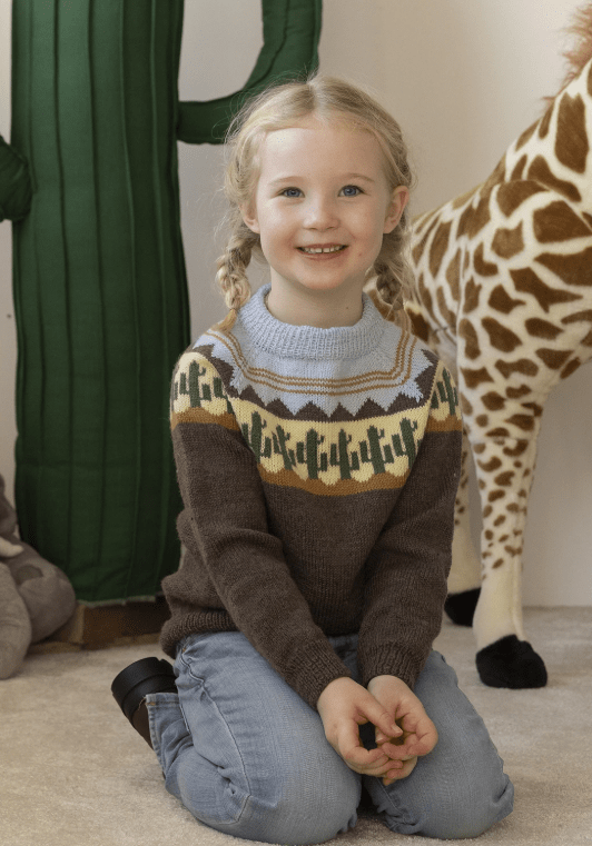 2401 Barn, Djuren i Afrika i Baby Ull, Mönsterhäfte Viking Garn - 10