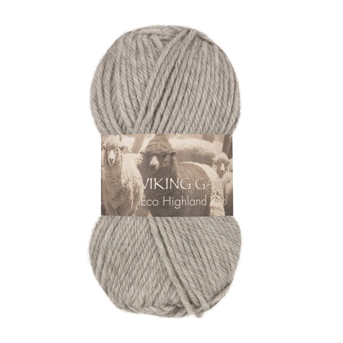 213 Mellangrå Highland Eco Wool