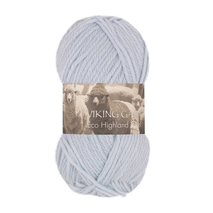 220 Ljusblå Highland Eco Wool