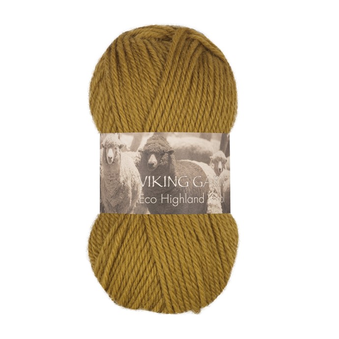 236 Mörk Senap, Highland Eco Wool