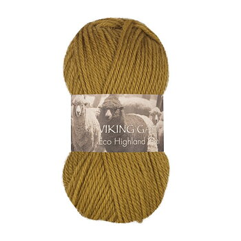 236 Mörk Senap, Highland Eco Wool