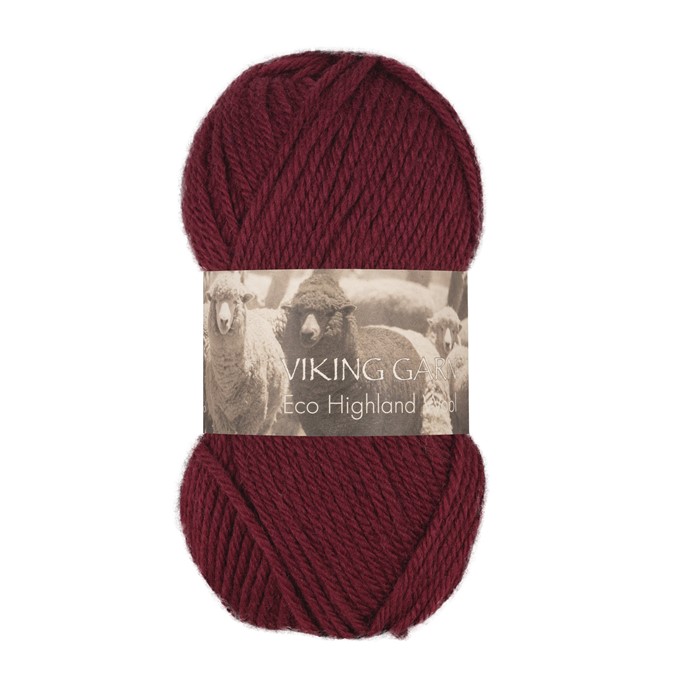 258 Bordeaux Highland Eco Wool