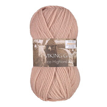 262 Ljus Gammelrosa, Highland Eco Wool