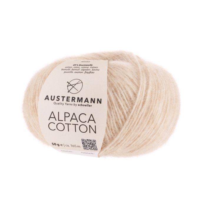 01 Creme, Alpaca Cotton