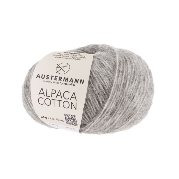 03 Silvergrå, Alpaca Cotton