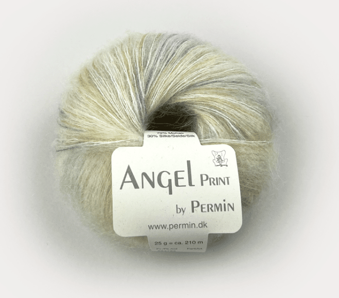 884766 Råvit, Angel Print - 2