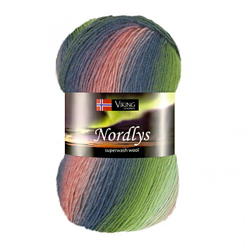 935 Grön/Rosa/Lila Nordlys