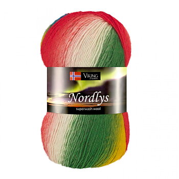 939 Grön/Vit/Gul/Röd/Blå Nordlys - *UTGÅR*