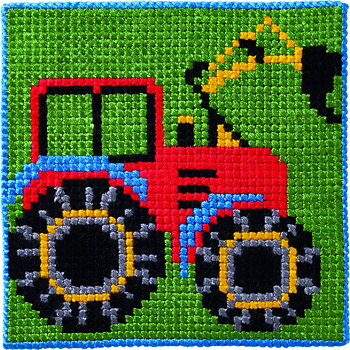 Traktor, Korsstygn