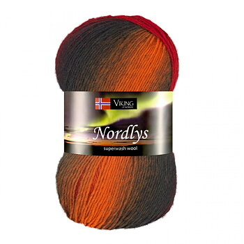 955 Orange/röd Nordlys
