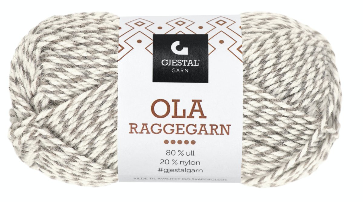 704 Beige/Natur, Ola Raggegarn