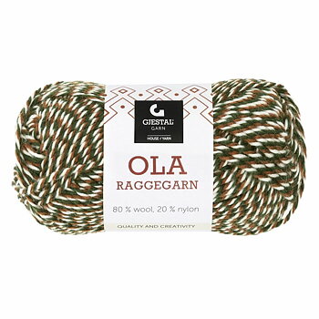718 Brun/Grön/Vit, Ola Raggegarn