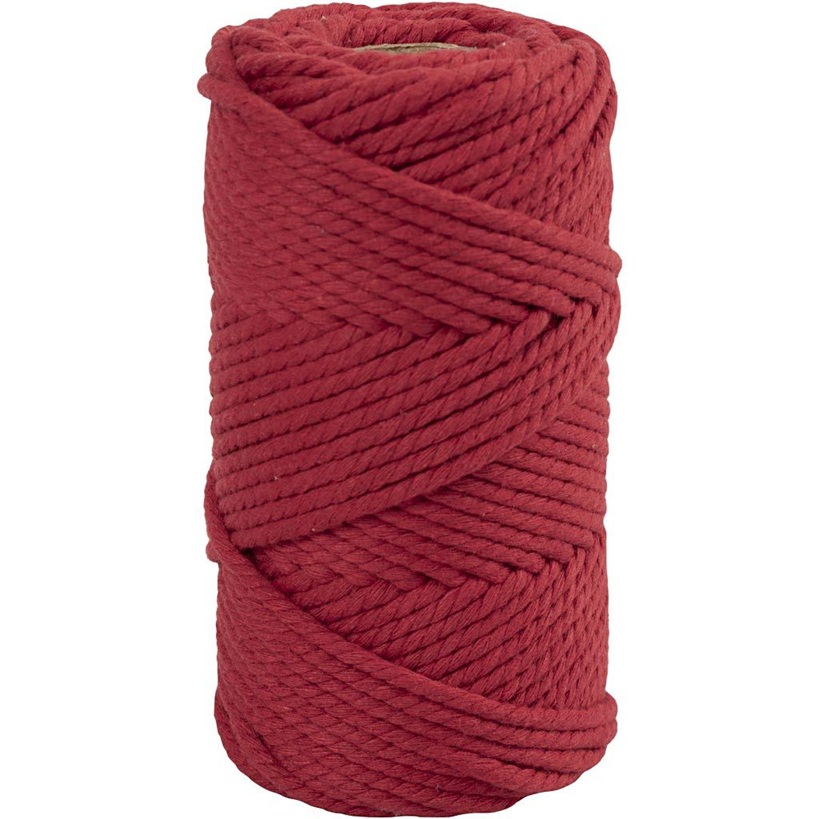 877562 Röd, Macrame 4mm