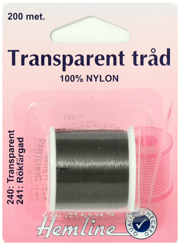 Transparent tråd Rökfärgad Tråd