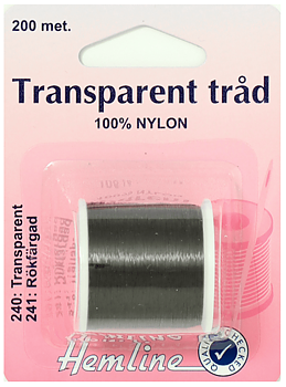Transparent tråd Rökfärgad Tråd