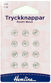 Tryckknapp 7mm Blank, Knappar