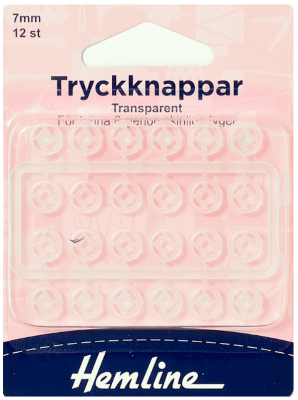 Tryckknapp Transparent, Knappar
