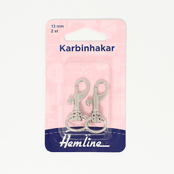 Karbinhakar 13mm Silver, Hyska & Hake