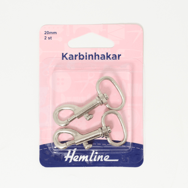 Karbinhakar 20mm Silver, Hyska & Hake