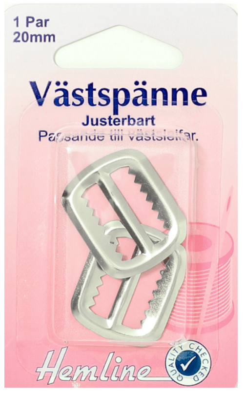 Västspänne Förnicklat