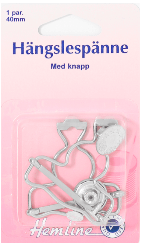 Hängslespänne Silver