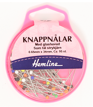 Knappnålar Glashuvud