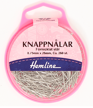Knappnålar Förnicklat